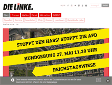 Tablet Screenshot of die-linke.de
